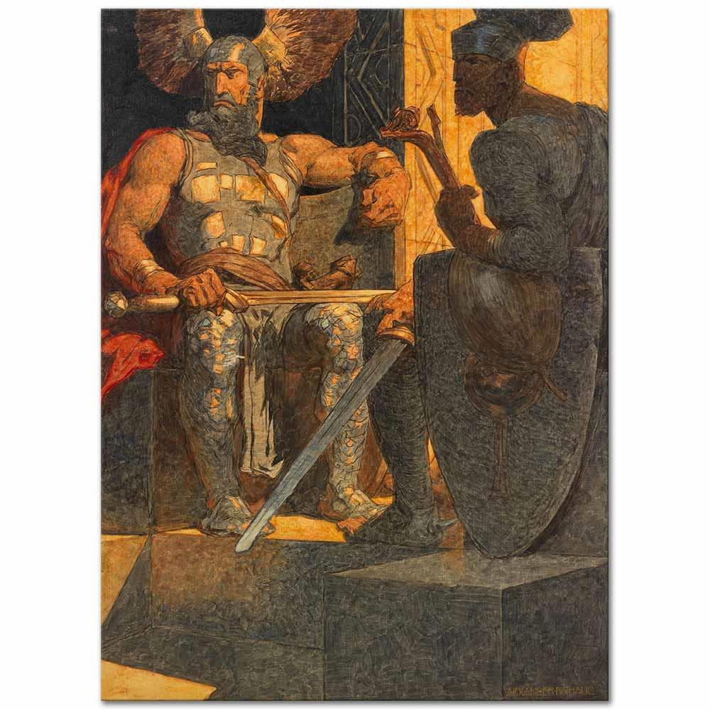 Alexander Rothaug Hagen'in Öfkesi Kanvas Tablo