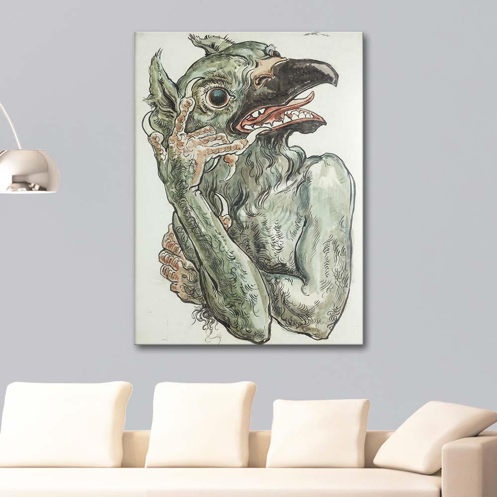 Jan Matejko Kuş Başlı Şeytan Kanvas Tablo