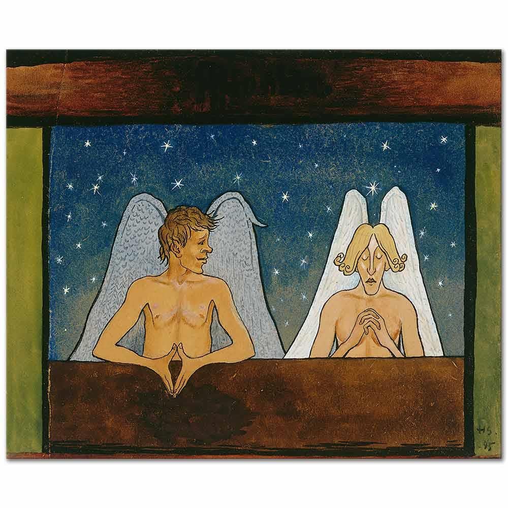 Hugo Simberg Sadakat Kanvas Tablo
