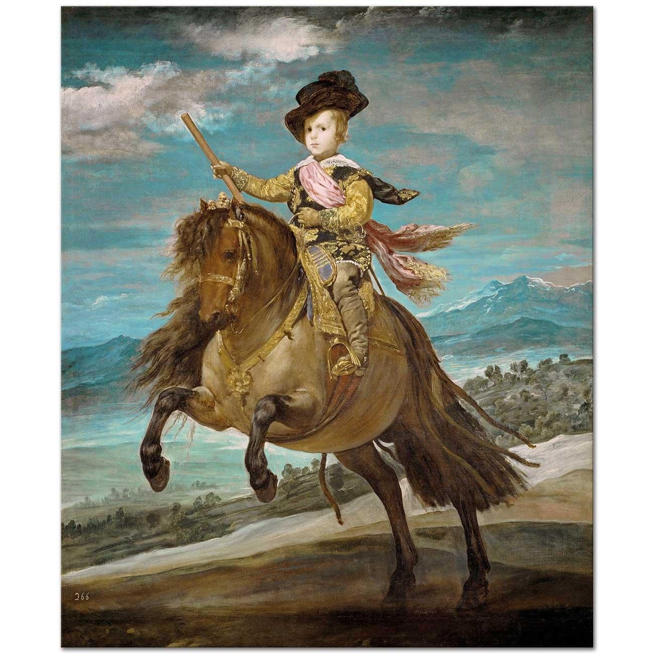 Prince Carlos on Horseback by Diego Velazquez