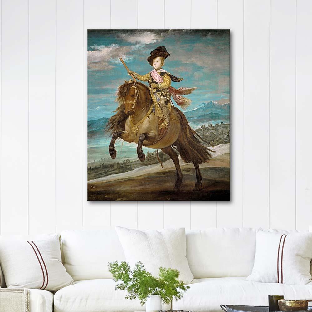 Diego Velazquez Prince Carlos on Horseback Art Print
