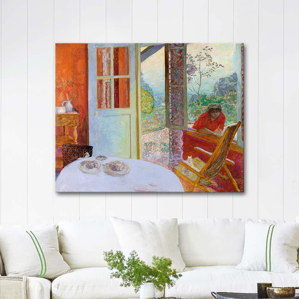 Pierre Bonnard Kırsalda Yemek Odası Kanvas Tablo