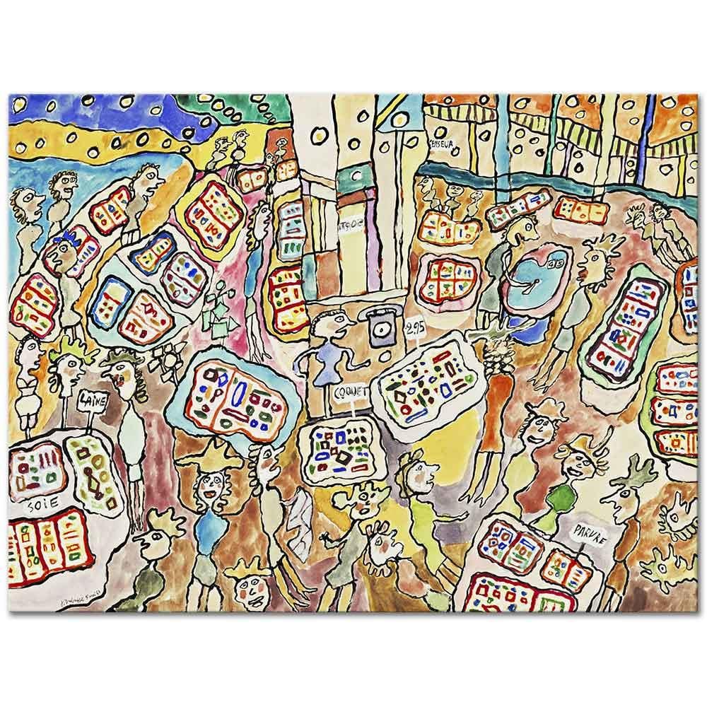 Jean Dubuffet Ucuzluk Kanvas Tablo