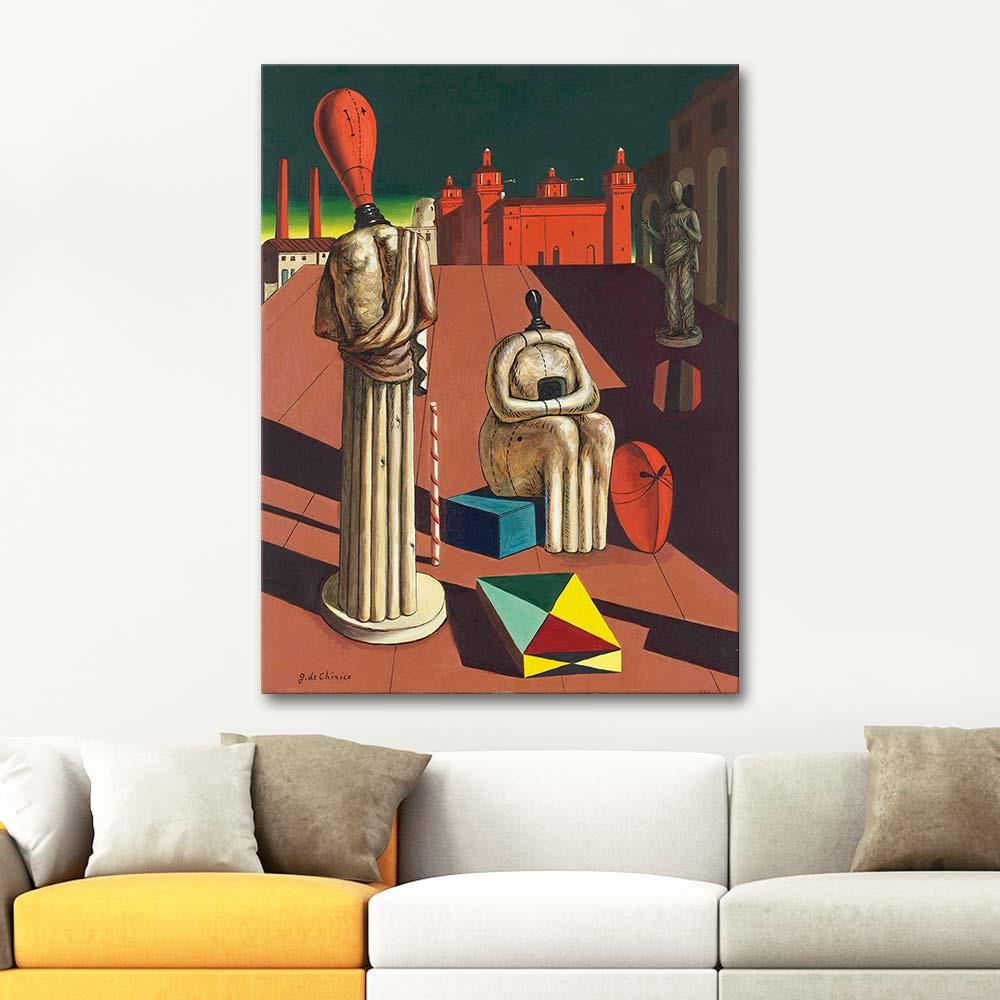Disquieting Muses by Giorgio de Chirico as Art Print