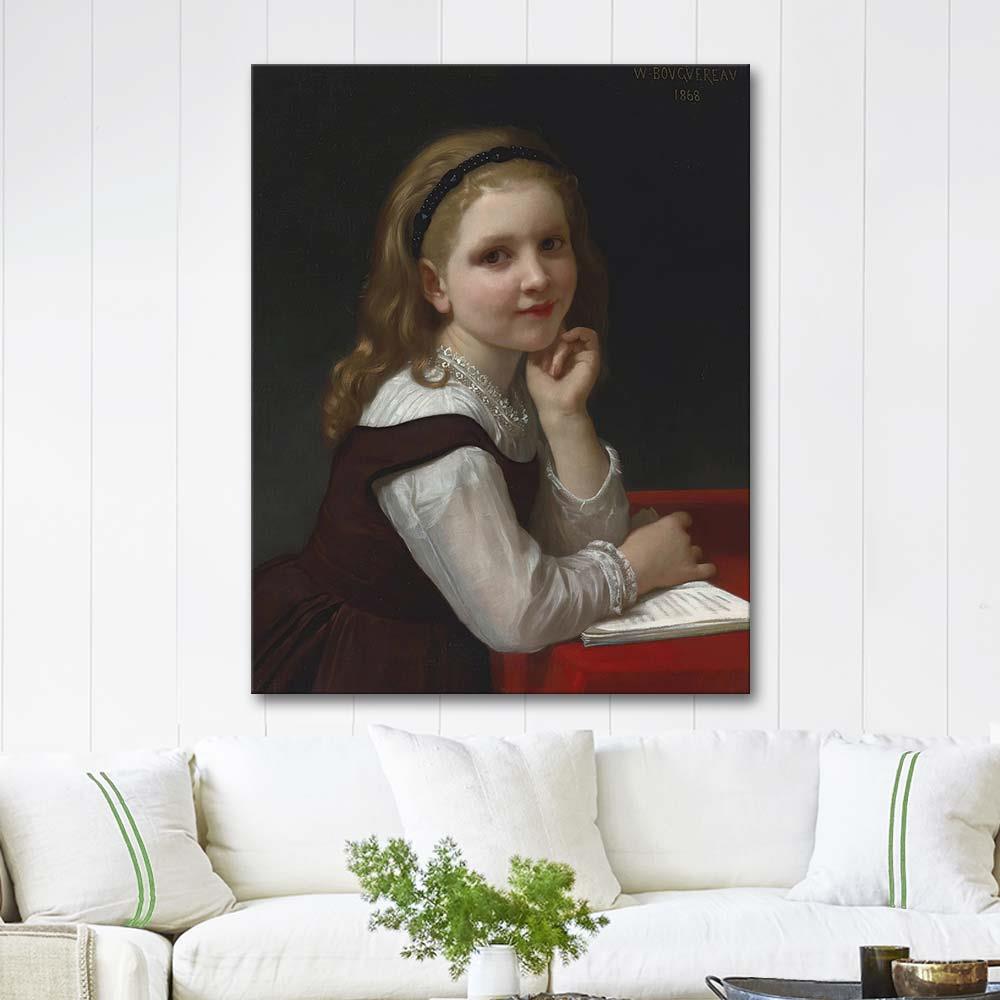 William Adolphe Bouguereau Dikkat Dağınıklığı Kanvas Tablo