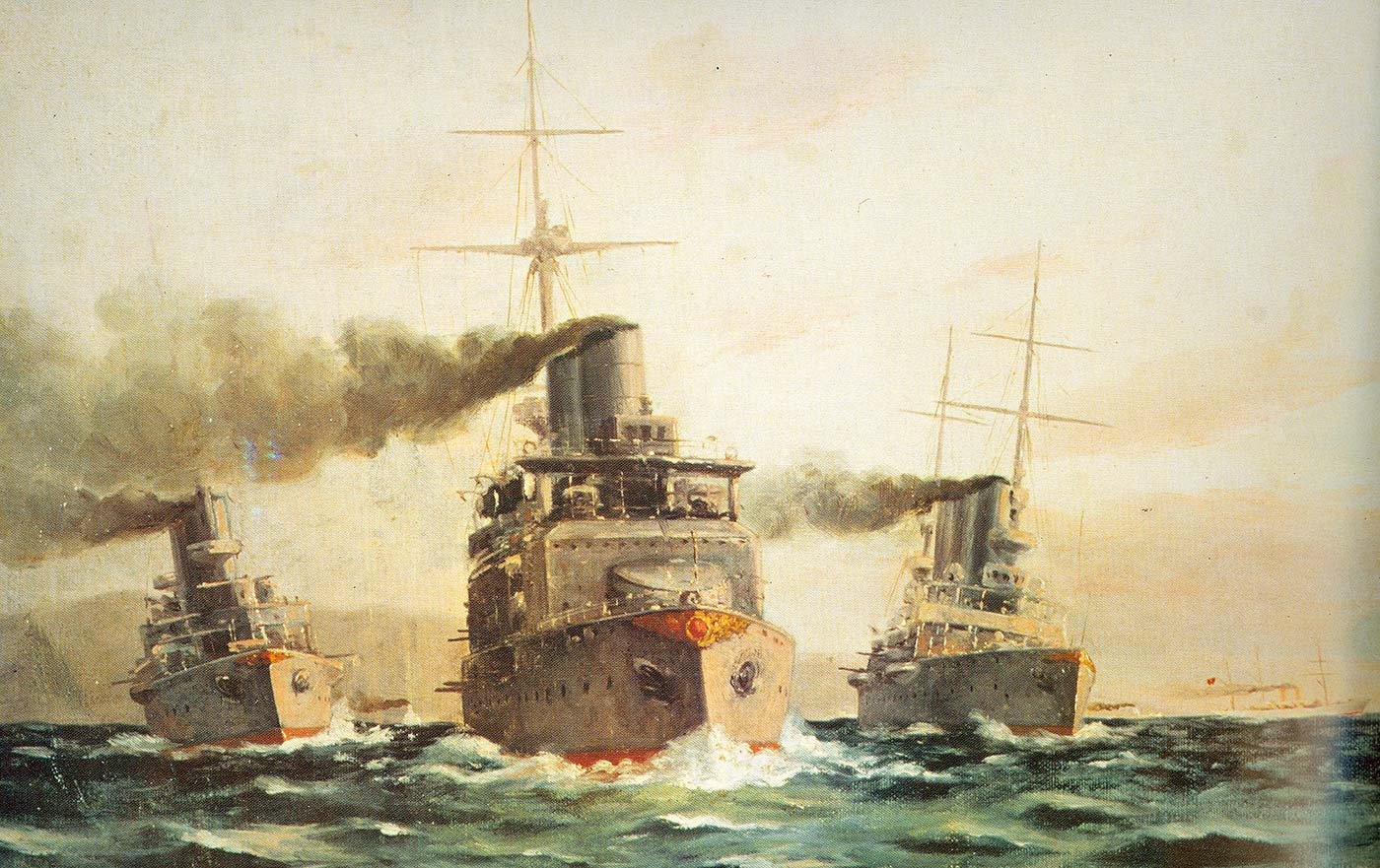 Diyarbakirli Tahsin Turkish Warships Art Print