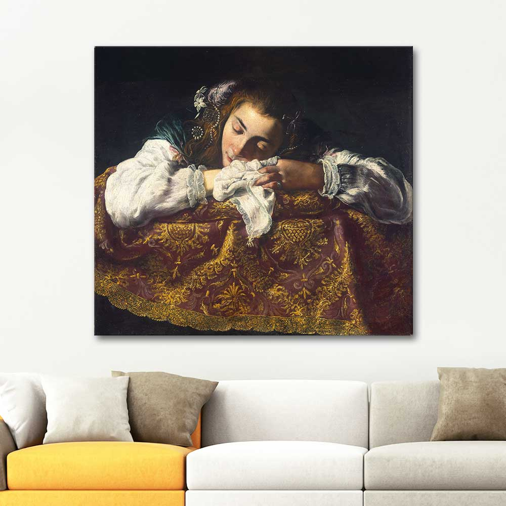 Domenico Fetti Sleeping Girl Art Print