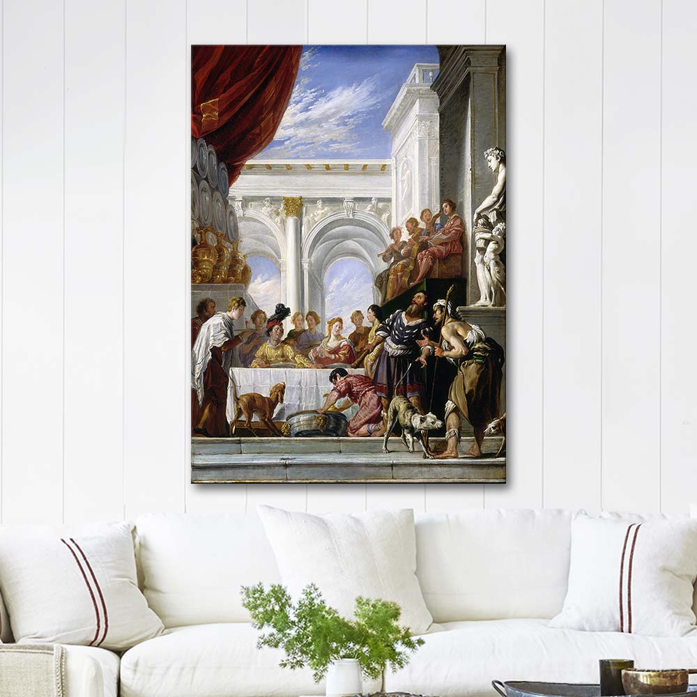 Domenico Fetti The Parable of Lazarus and the Rich Man Art Print