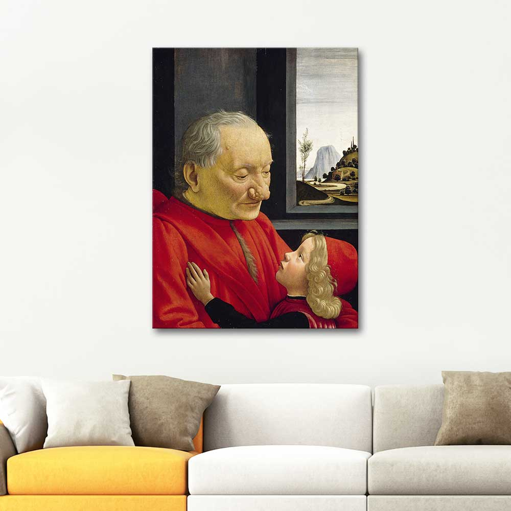 Domenico Ghirlandaio An Old Man and his Grandson Art Print