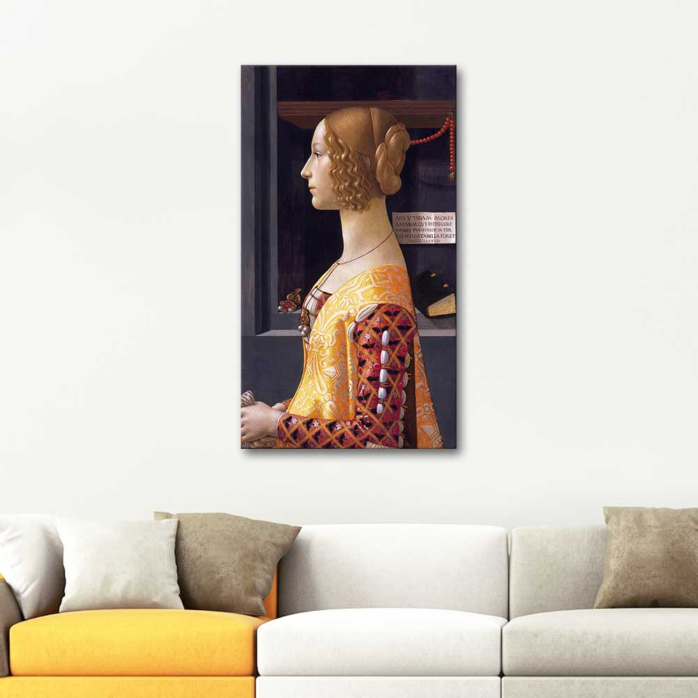Domenico Ghirlandaio Giovanna Tornabuoni'nin Portresi Kanvas Tablo