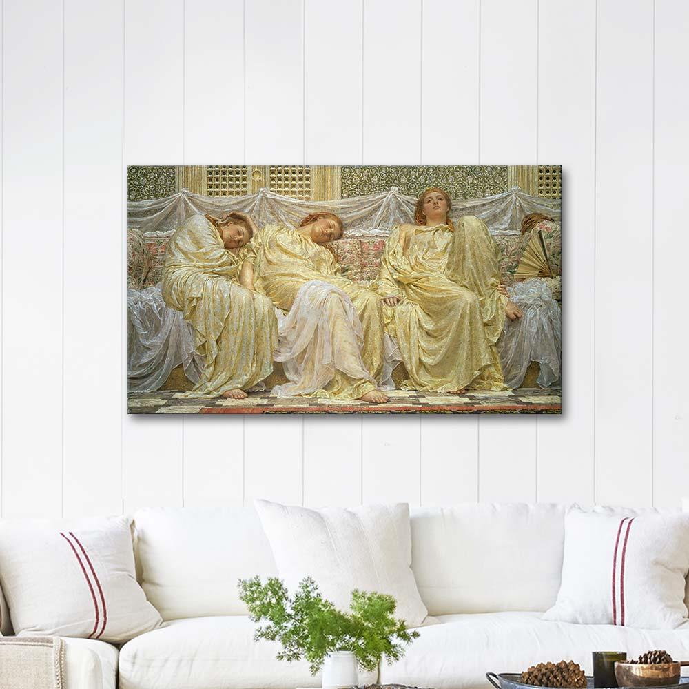 Albert Joseph Moore Rüya Görenler Kanvas Tablo