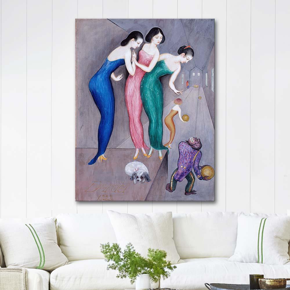 Nils Dardel Rüyalar ve Fanteziler no.1 Kanvas Tablo