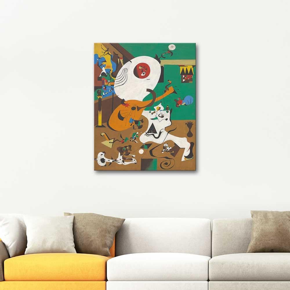 Joan Miro Hollanda'da İç Mekan Kanvas Tablo
