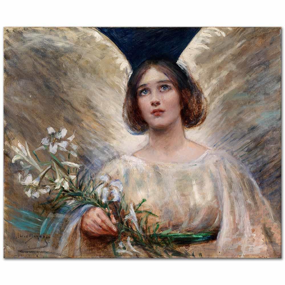 Alice Pike Barney Paskalya Zambakları Kanvas Tablo