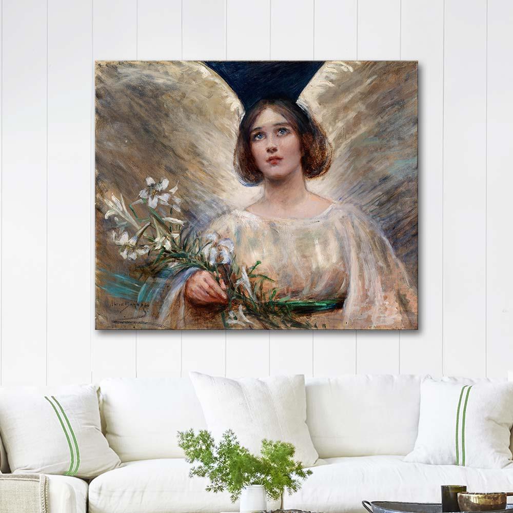 Alice Pike Barney Paskalya Zambakları Kanvas Tablo