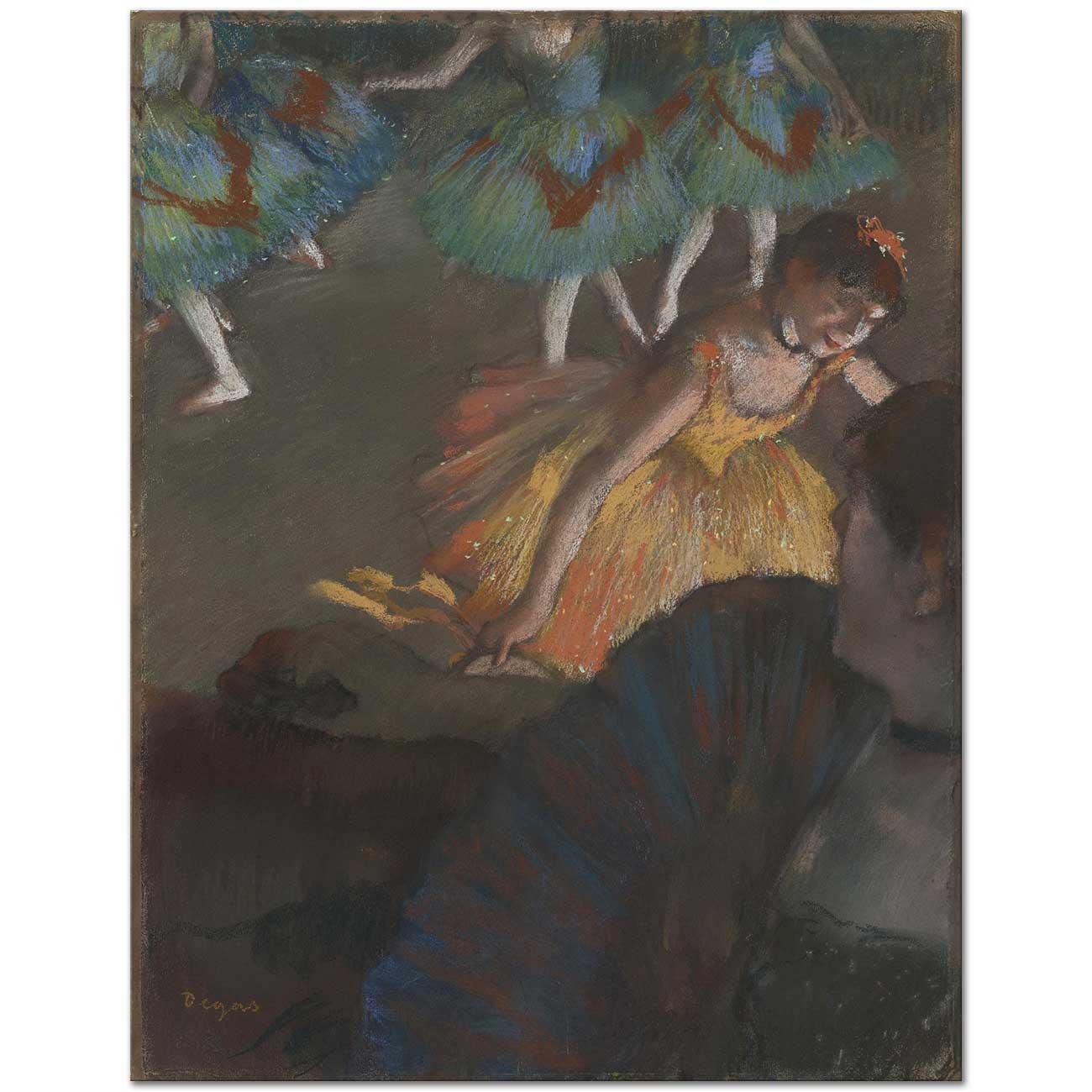 Edgar Degas Locadan Balerine Bakış Kanvas Tablo