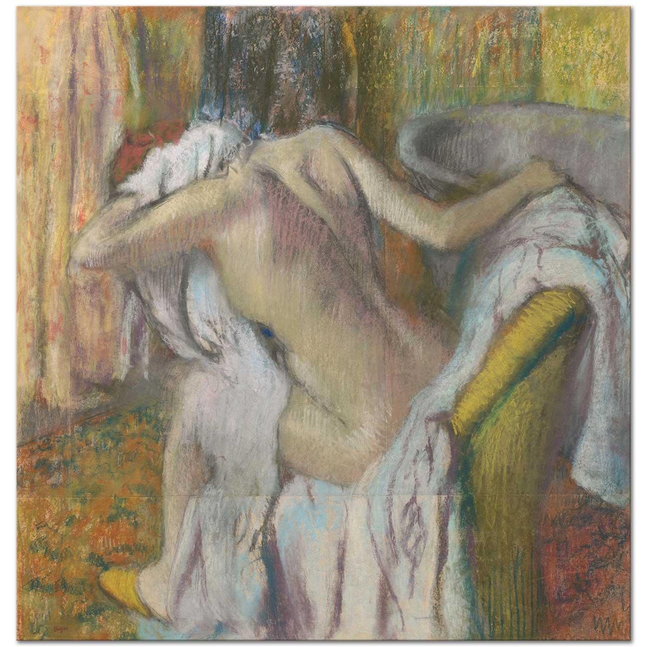 Edgar Degas Banyo Sonrası Kurulanan Kadın Kanvas Tablo