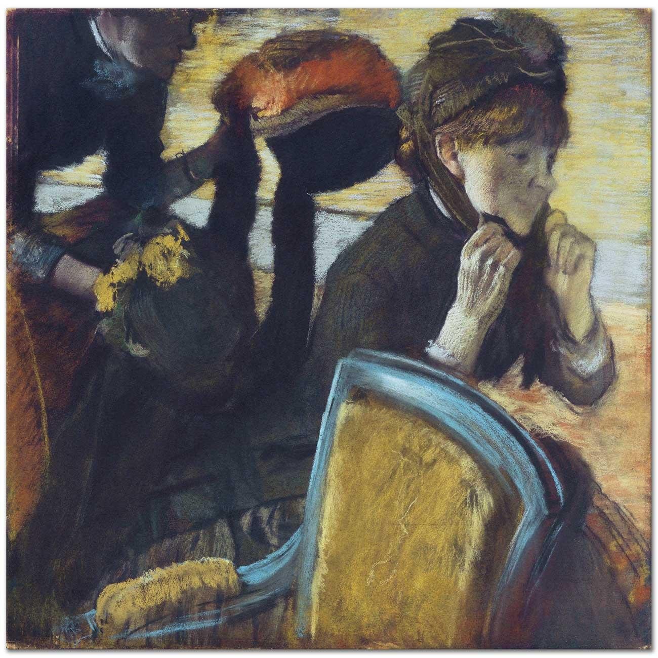 At the Milliner's (Chez la modiste) by Edgar Degas