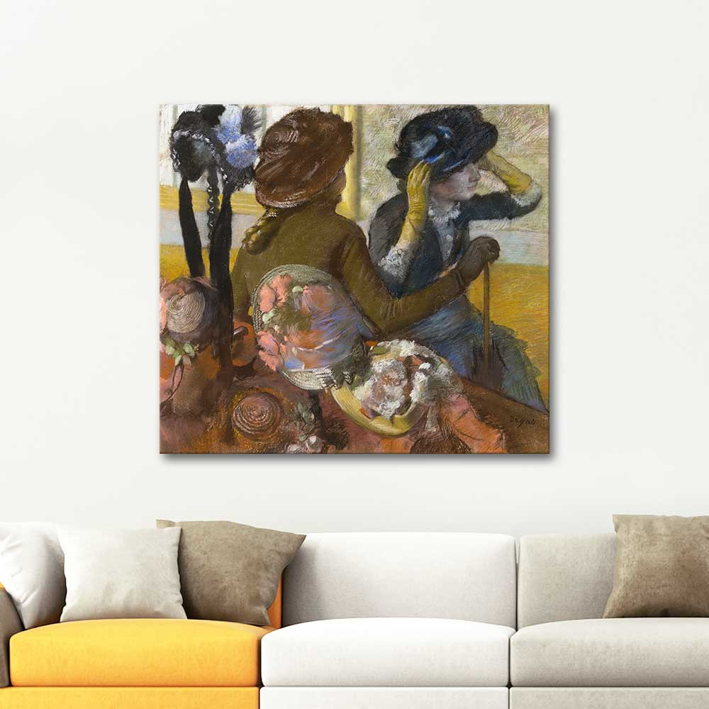 Edgar Degas At the Millinery Shop Art Print