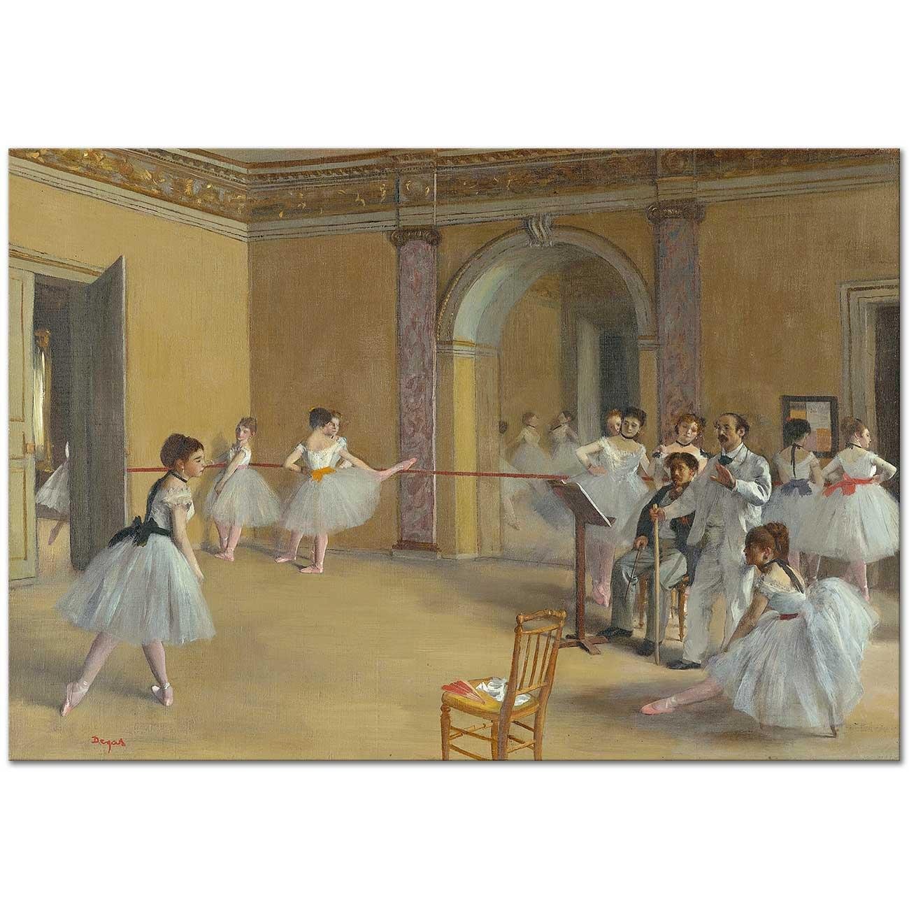 Ballet Hall of the Opera on Rue Peletier by Edgar Degas