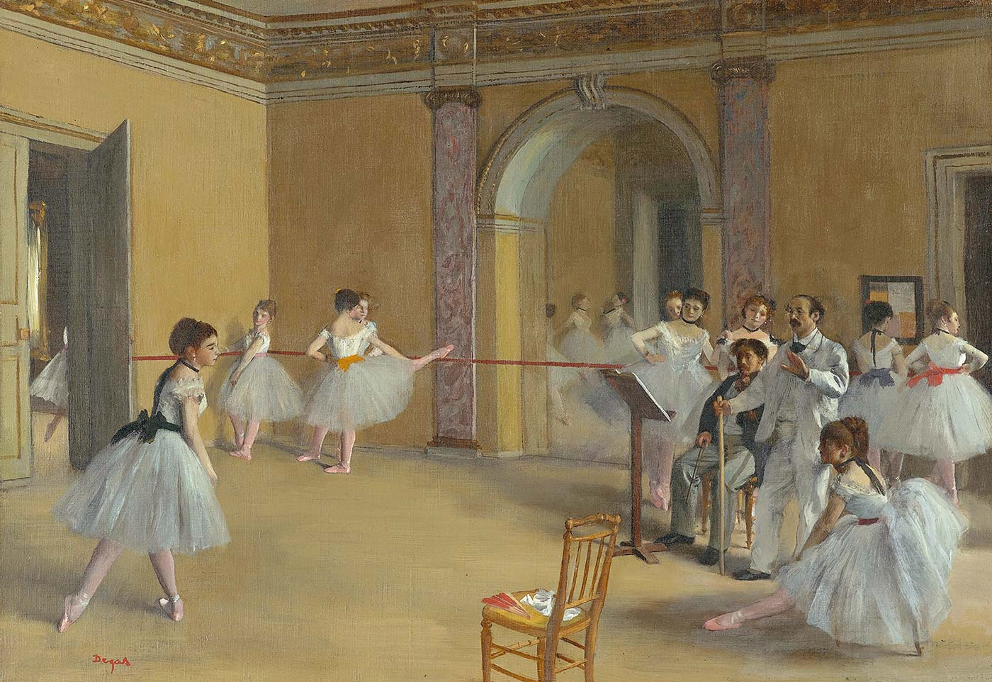 Ballet Hall of the Opera on Rue Peletier by Edgar Degas