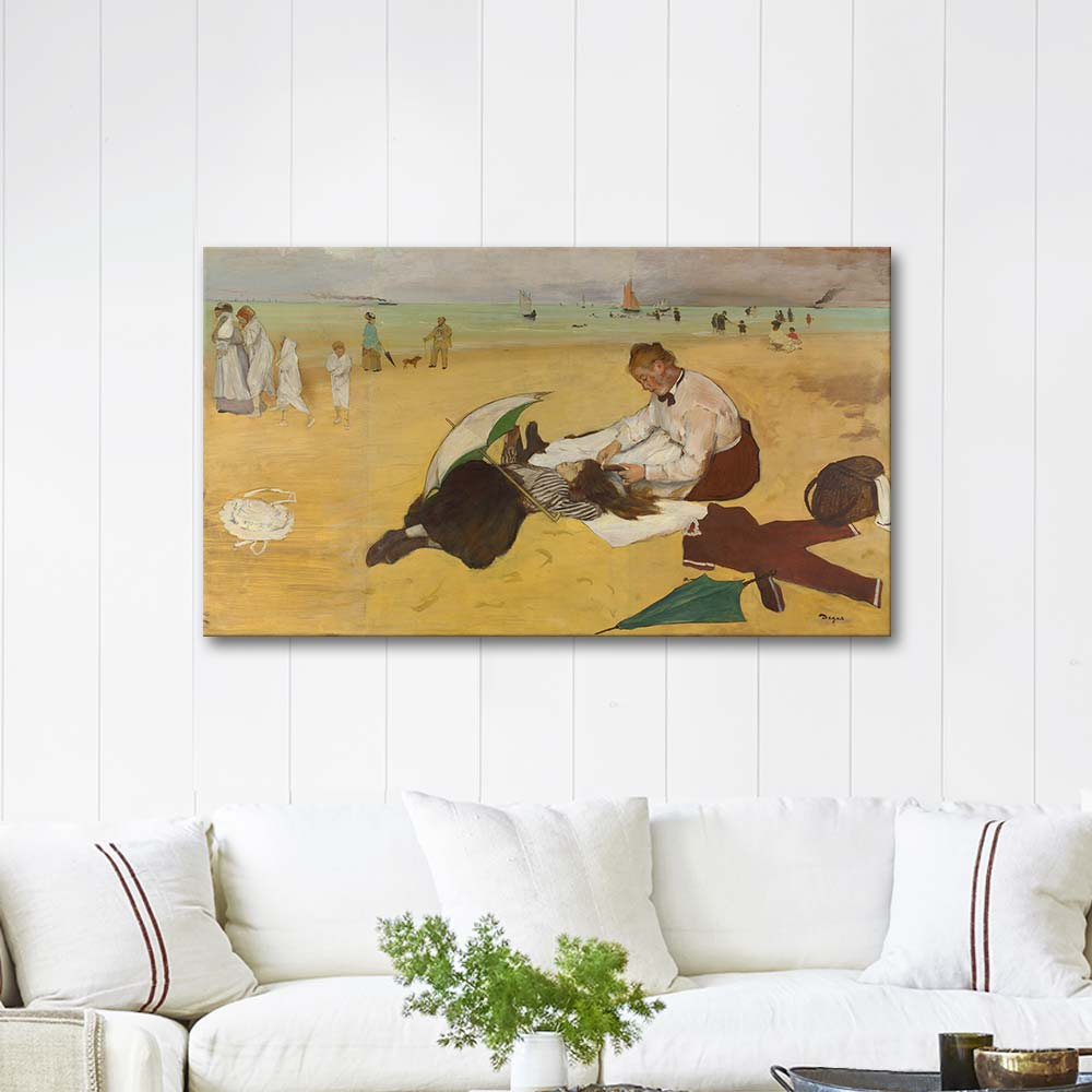 Edgar Degas Plaj Manzarası Kanvas Tablo