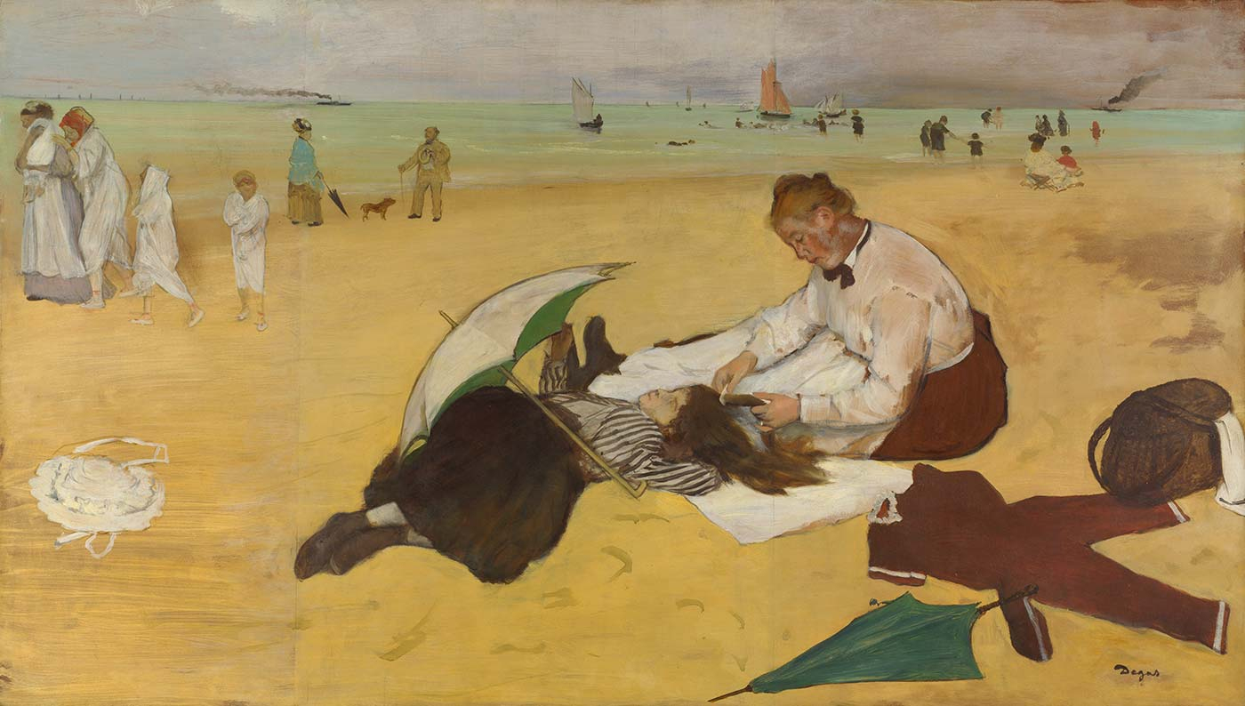 Edgar Degas Plaj Manzarası Kanvas Tablo