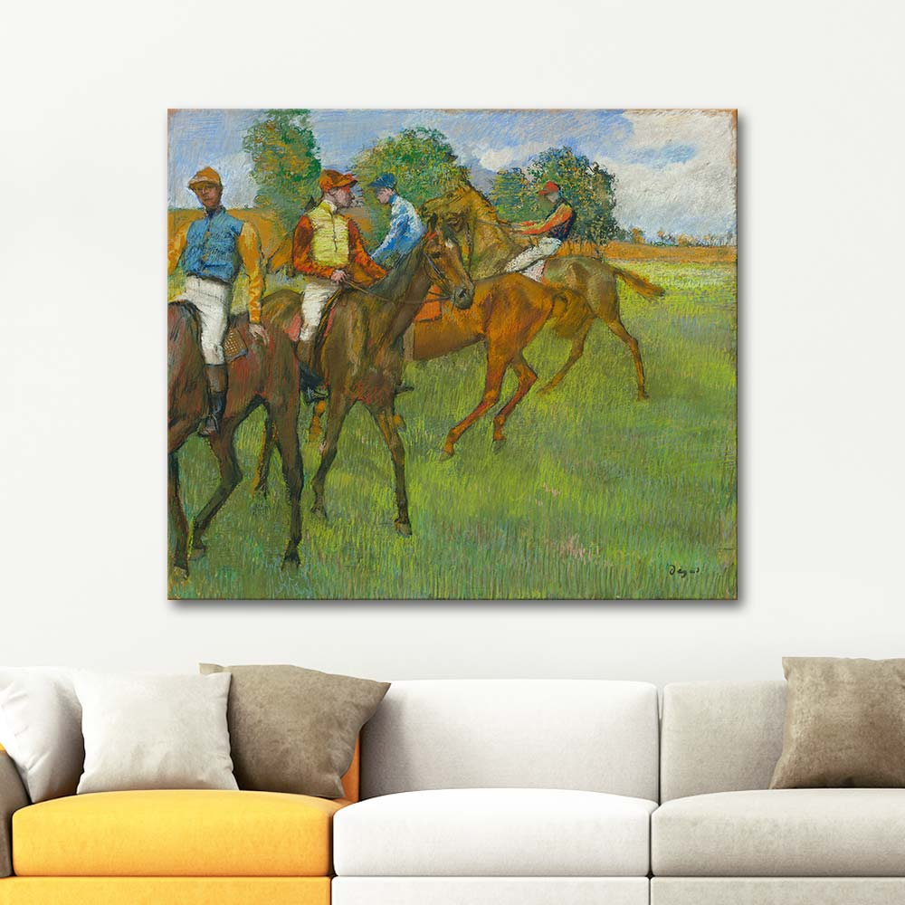 Edgar Degas Before The Race Art Print