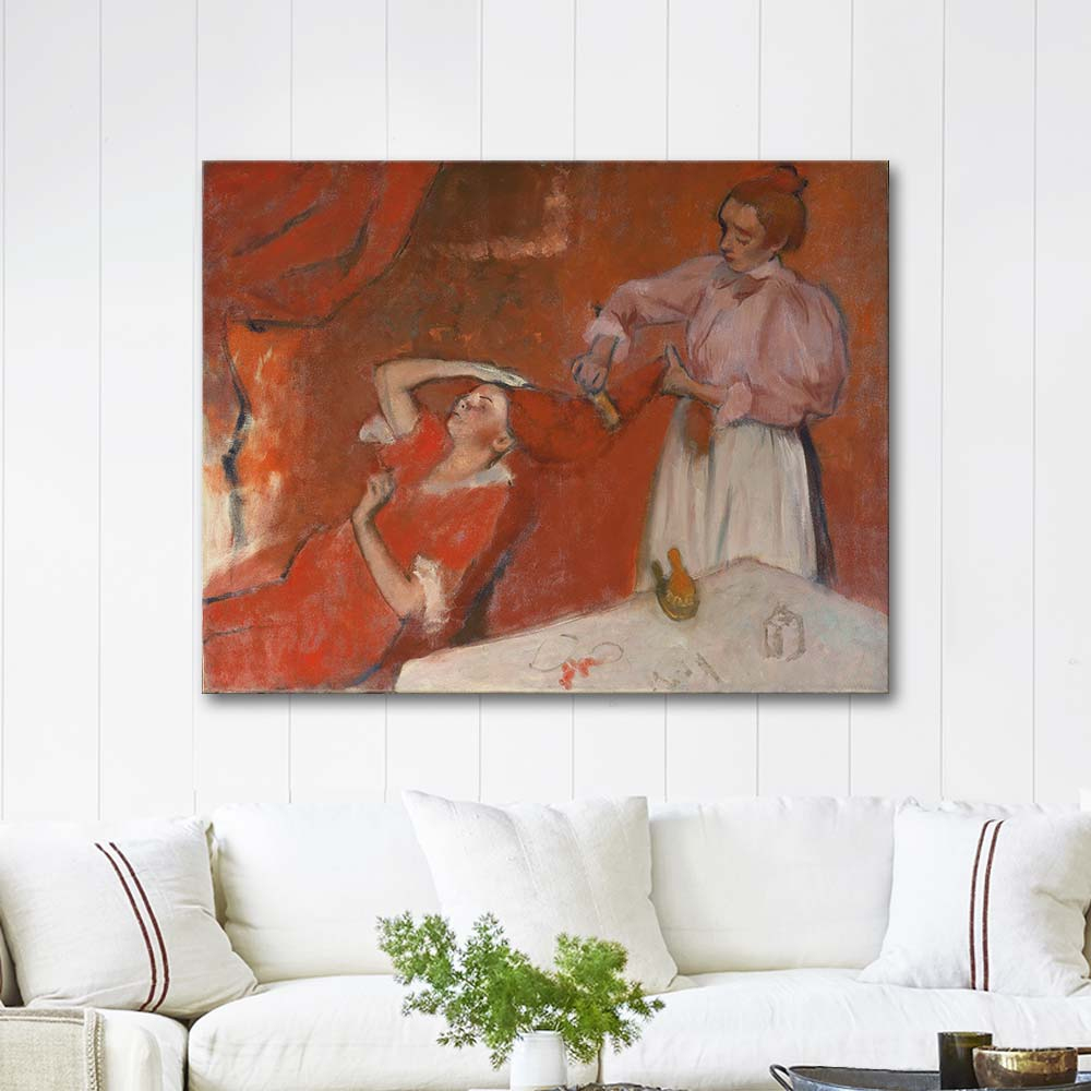 Edgar Degas Combing the Hair Art Print