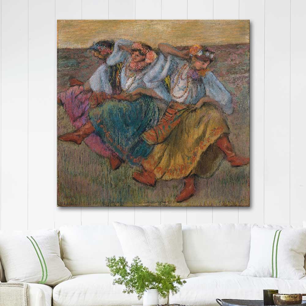 Edgar Degas Dancers in Ukrainian Dress Art Print