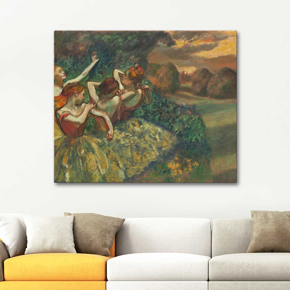 Edgar Degas Four Dancers Art Print