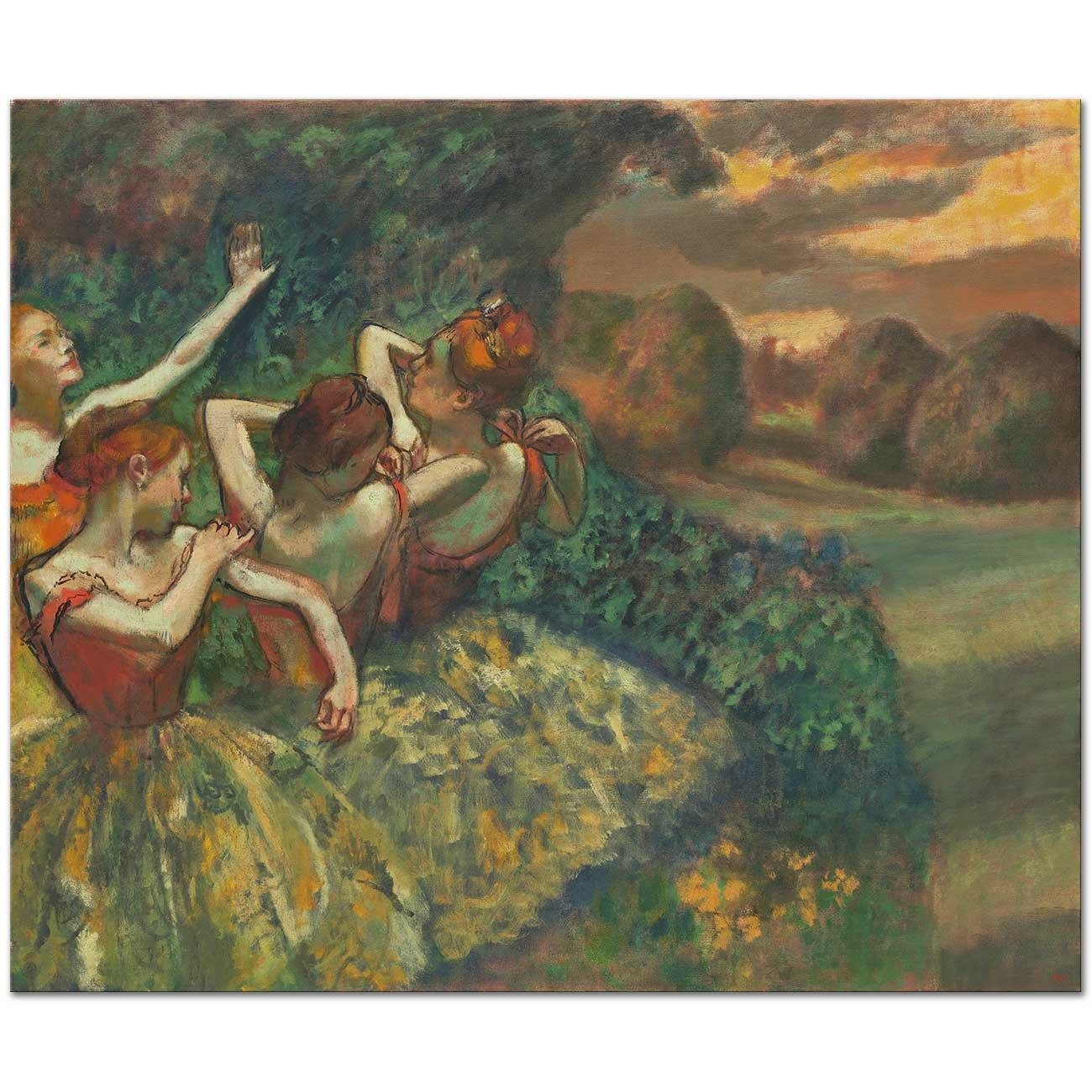 Four Dancers by Edgar Degas