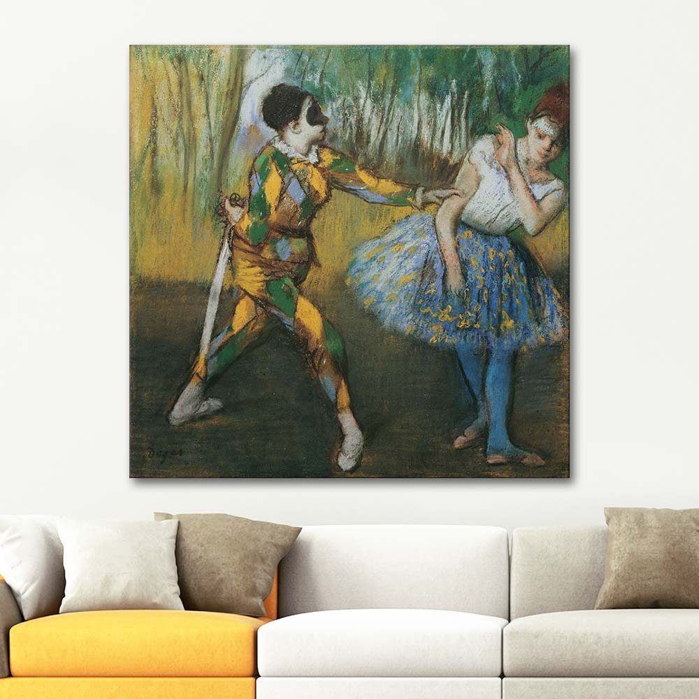 Edgar Degas Harlequin And Columbine Art Print