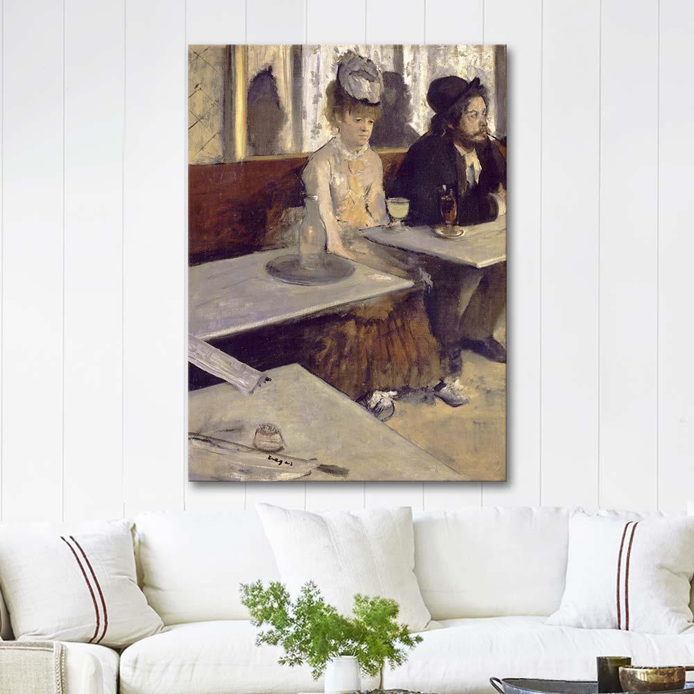 Edgar Degas In a Cafe Art Print