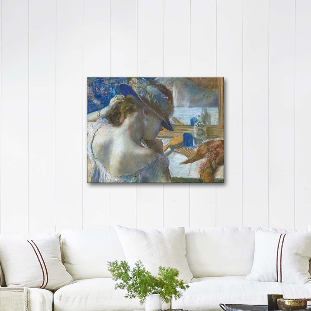 Edgar Degas Ayna Önünde Kanvas Tablo