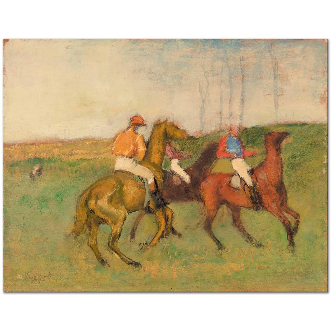 Edgar Degas Jockeys and Race Horses Art Print