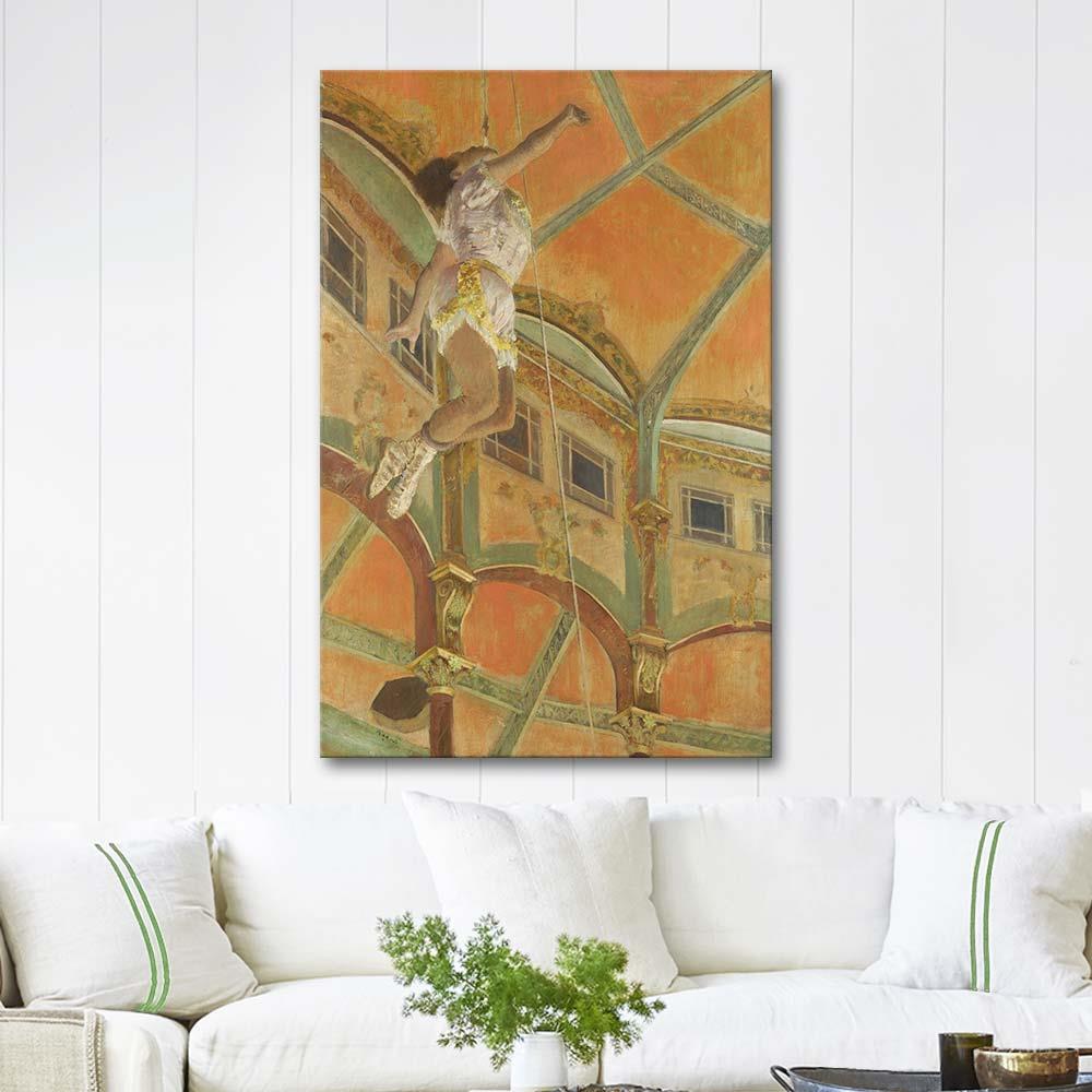 Edgar Degas Miss La La at the Cirque Fernando Art Print