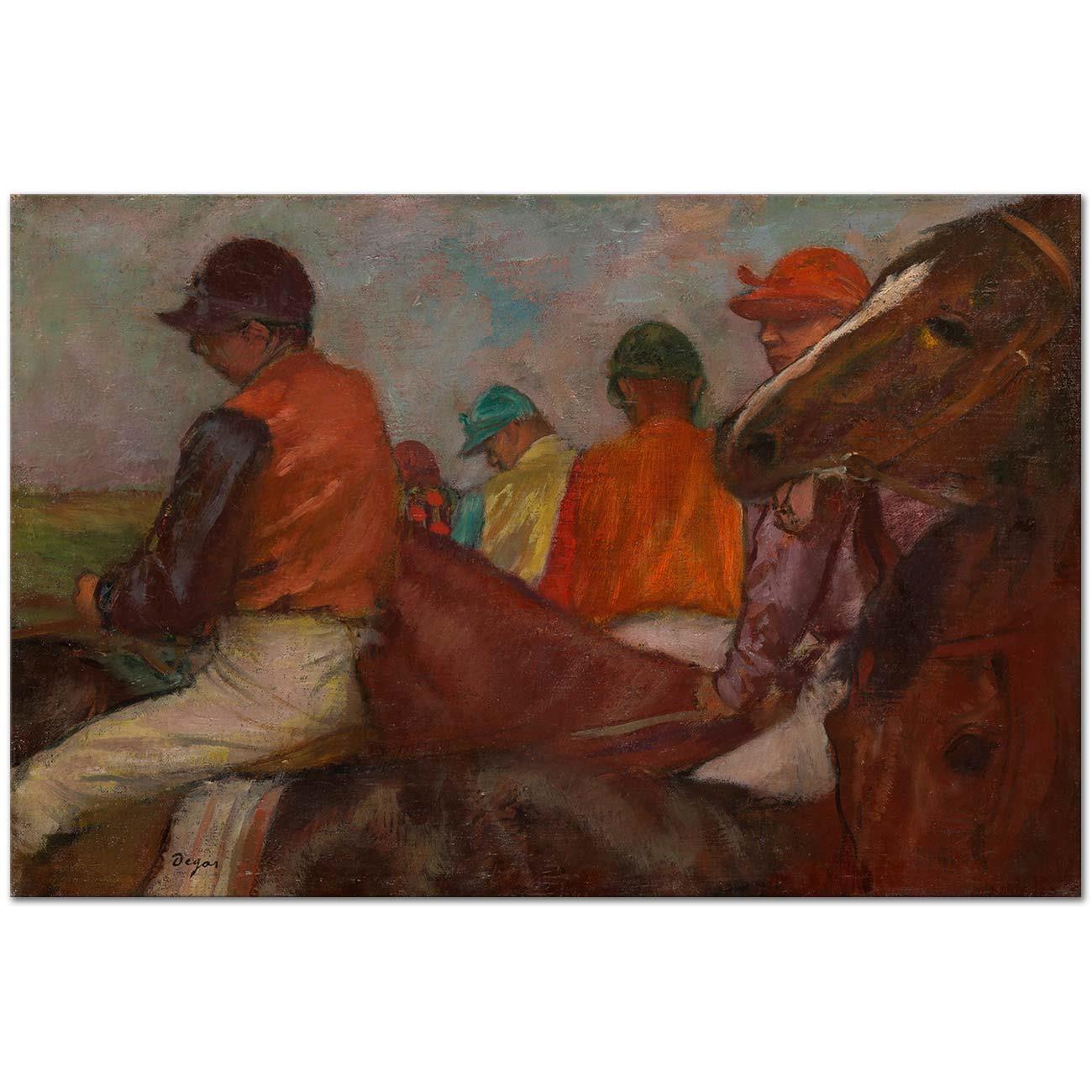 Edgar Degas The Jockeys Art Print