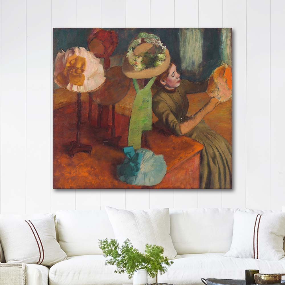 Edgar Degas The Millinery Shop Art Print