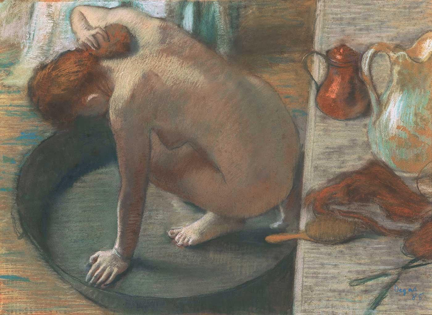 Edgar Degas The Tub Art Print