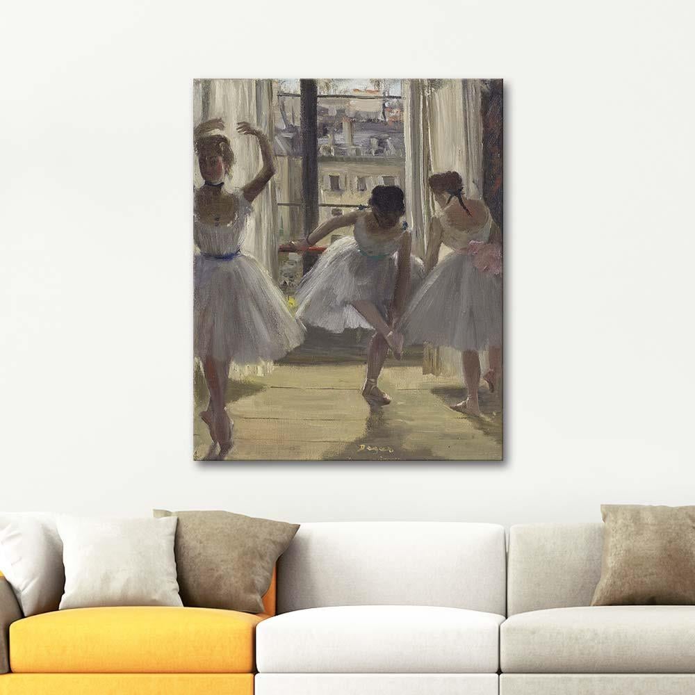 Edgar Degas Prova Salonunda Üç Balerin Kanvas Tablo