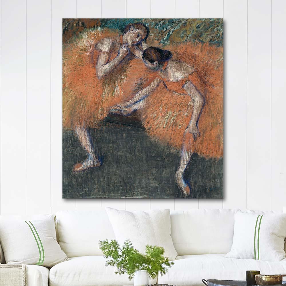 Edgar Degas Two Dancers Art Print