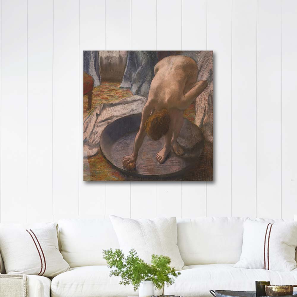 Edgar Degas Woman in the Bath (The Tub) Art Print