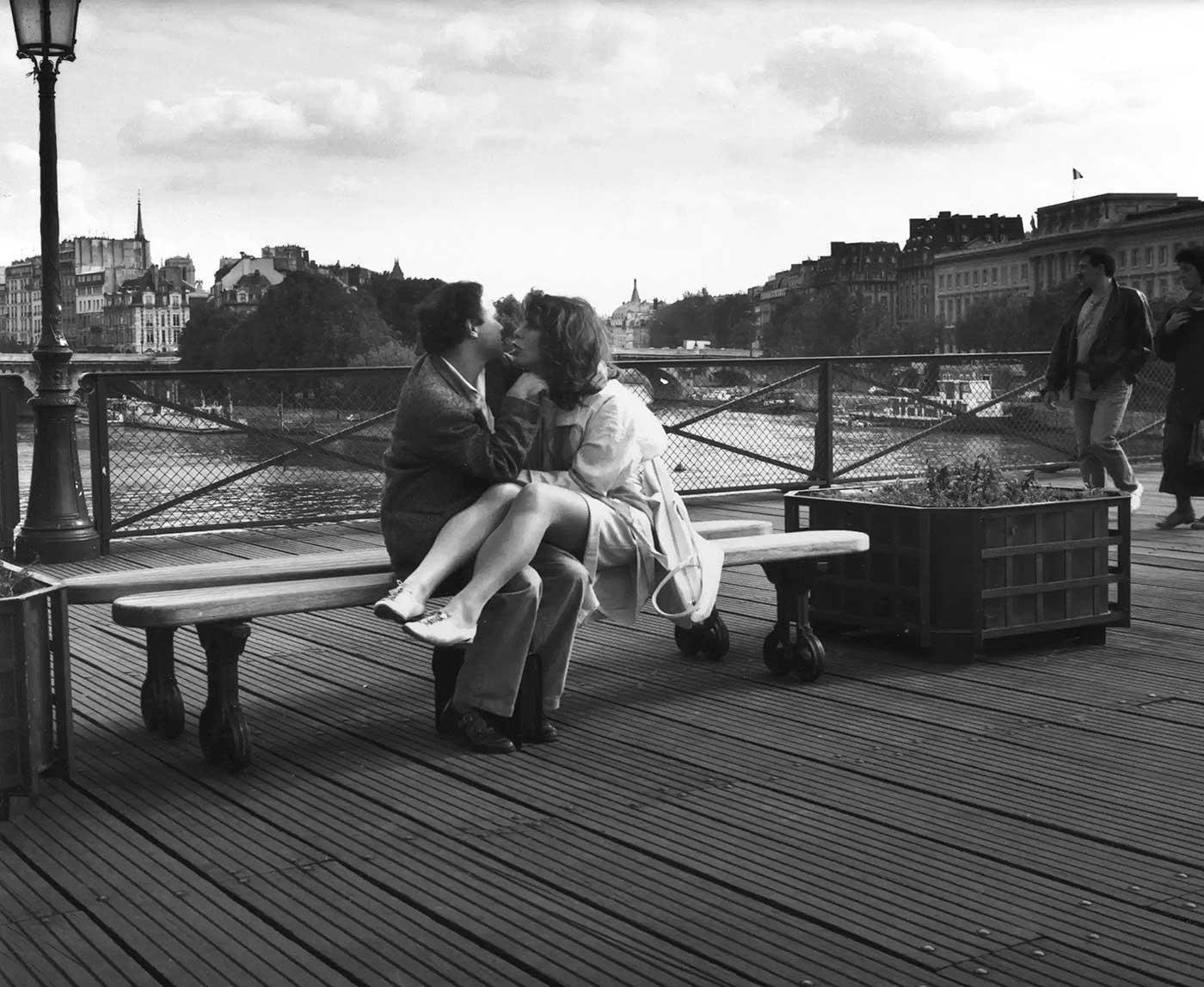 Edouard Boubat Paris Pont des Arts Kanvas Tablo