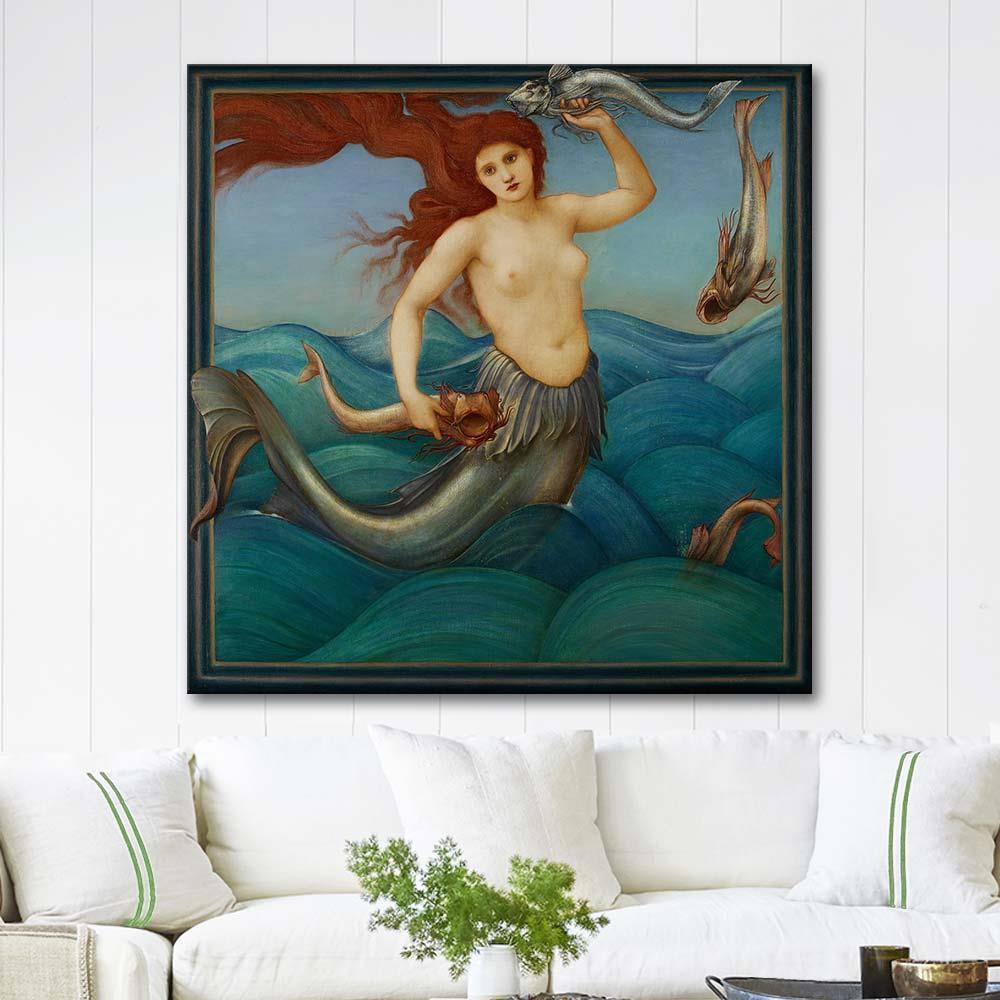 Edward Burne Jones A Sea Nymph Art Print