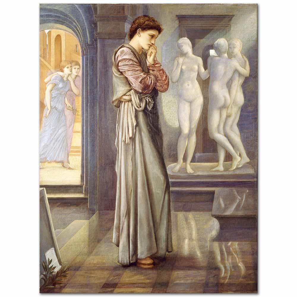 Edward Burne Jones Pygmalion Serisi Hayal Ediş Kanvas Tablo