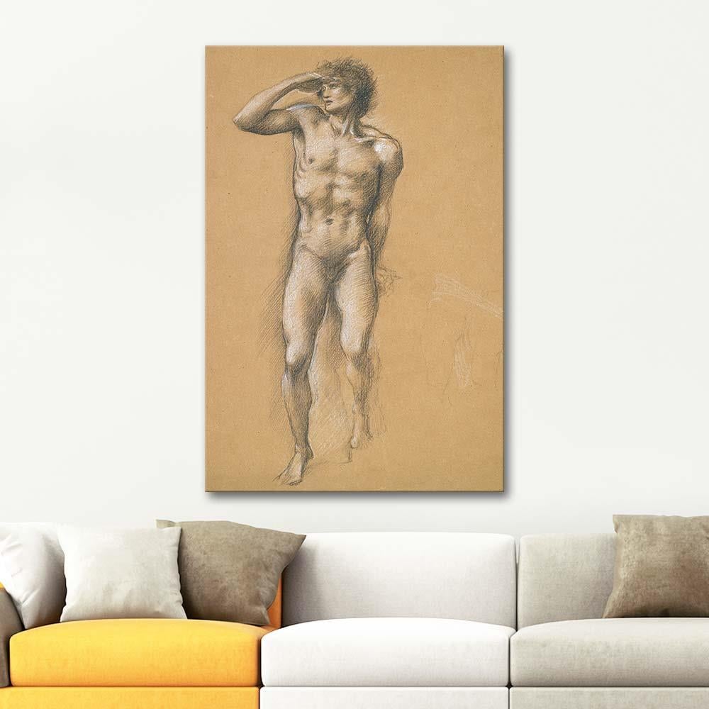 Edward Burne Jones Etüd Kanvas Tablo