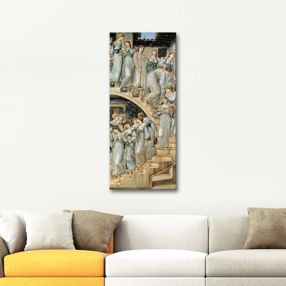 Edward Burne Jones Altın Merdivenler Kanvas Tablo