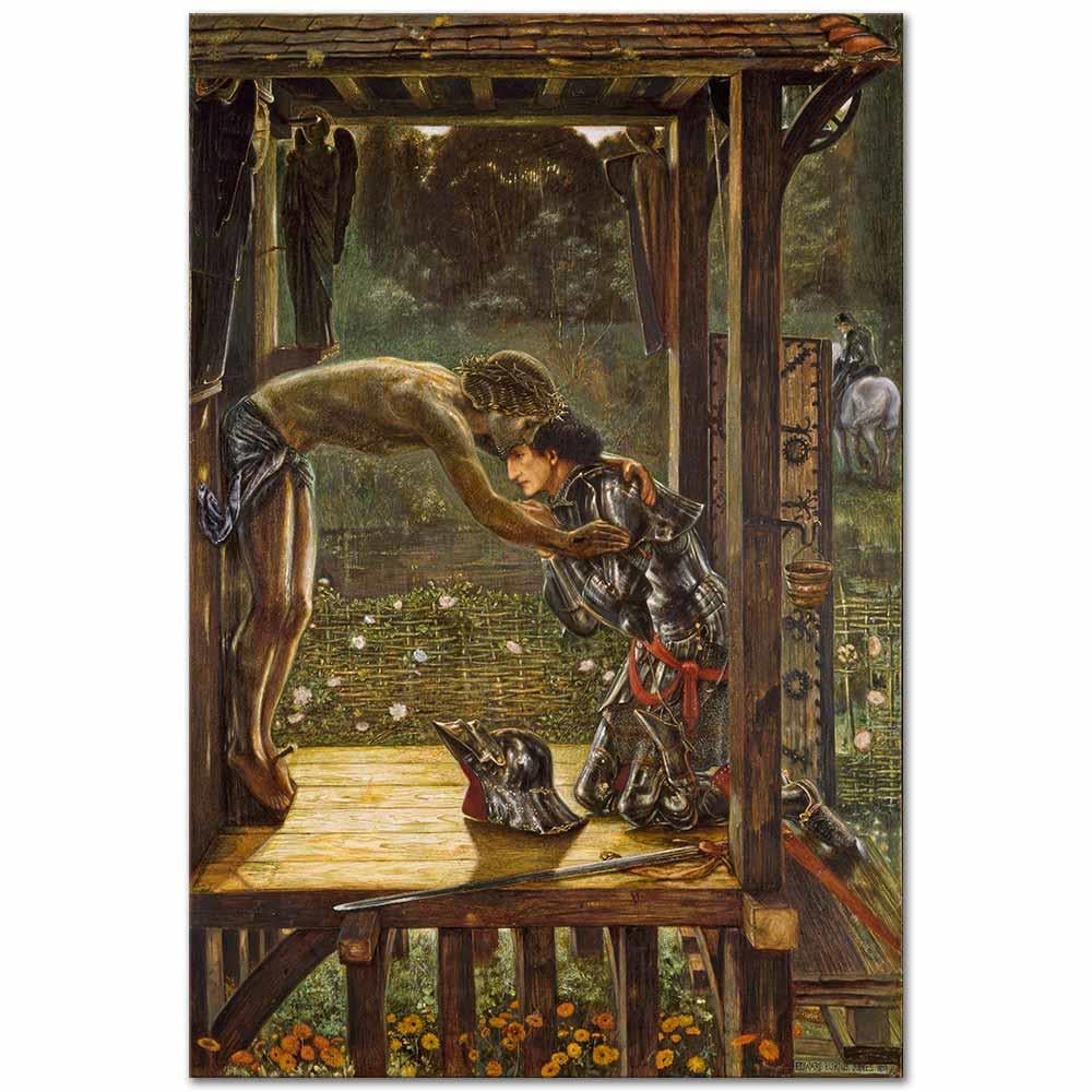 Edward Burne Jones Kutsal Şövalye Kanvas Tablo