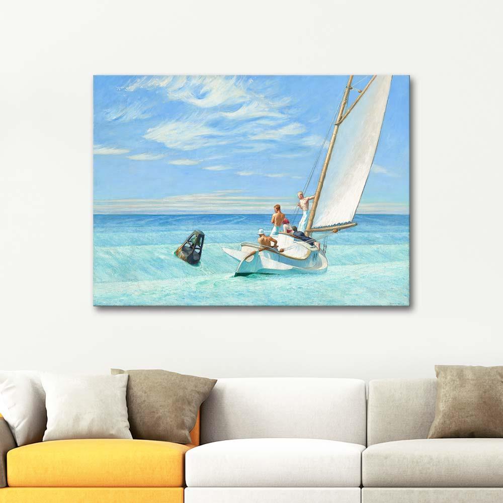 Edward Hopper Dalgalar Kanvas Tablo